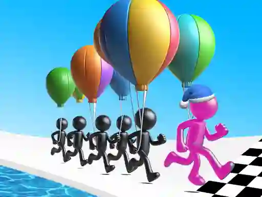 Gêm Ballon Race 3D ar-lein