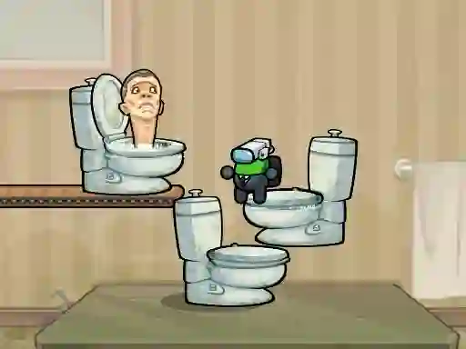 Gêm Impostor Jump Skibidi Toilet ar-lein