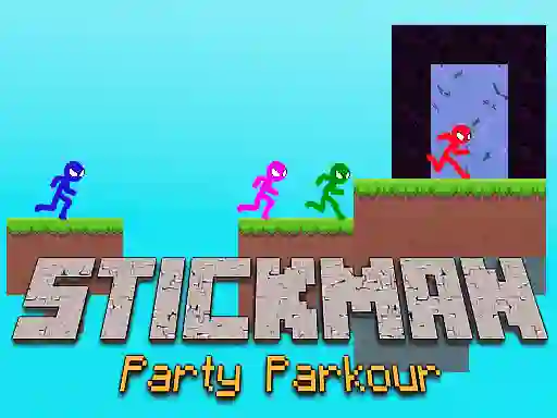 Gêm Stickman Party Parkour ar-lein