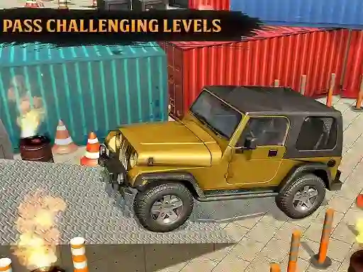 Gêm Classic Real 4x4 Jeep Parking Drive Game ar-lein