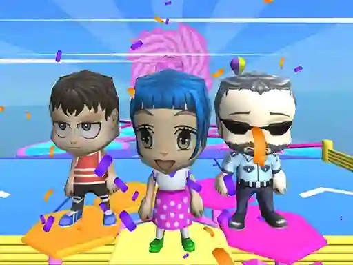 Gêm Fall Guys And Girls Chibi Race Knockdown Multiplay ar-lein