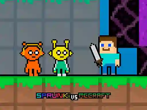 Gêm Sprunki vs MCCraft ar-lein