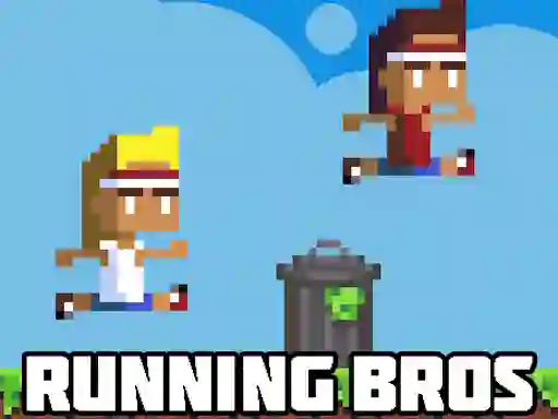Gêm Retro Running Bros ar-lein