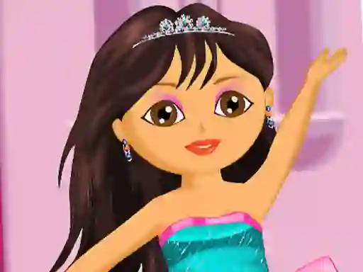 Gêm Dora Ballerina Dressup ar-lein