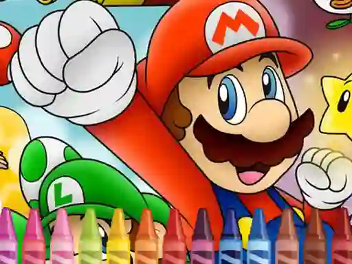 Gêm Mario Coloring ar-lein