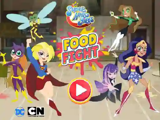 Gêm DC Super Hero Girls Food Fight ar-lein