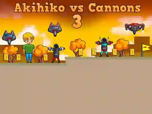 Gêm Akihiko vs Cannons 3 ar-lein
