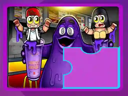 Gêm Grimace Shake Puzzle ar-lein