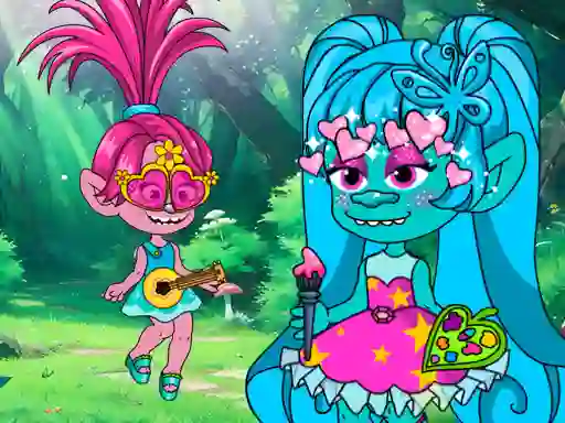Gêm Chibi Troll Fashion Maker ar-lein
