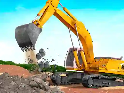 Gêm Real JCB Excavator Simulator ar-lein