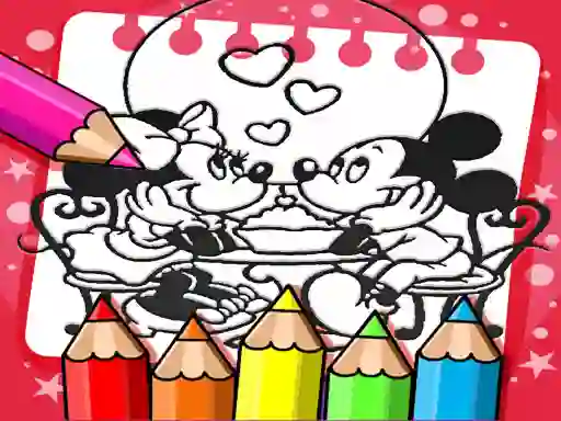 Gêm Mickey Mouse Coloring Book ar-lein