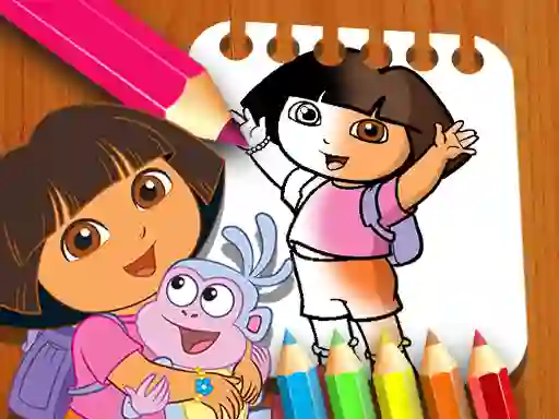 Gêm Dora the Explorer the Coloring Book ar-lein