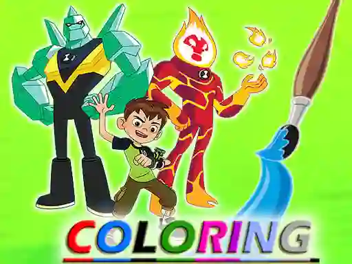 Gêm Ben 10 Coloring ar-lein