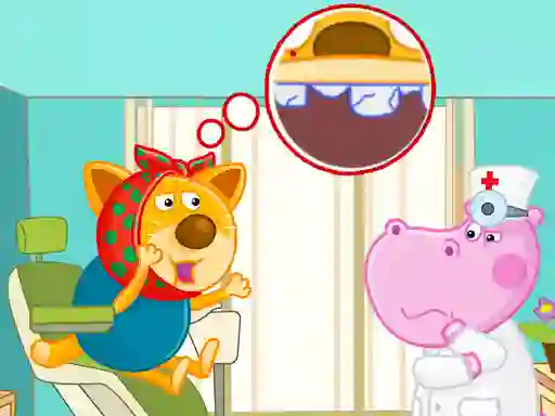 Gêm Hippo Dentist ar-lein