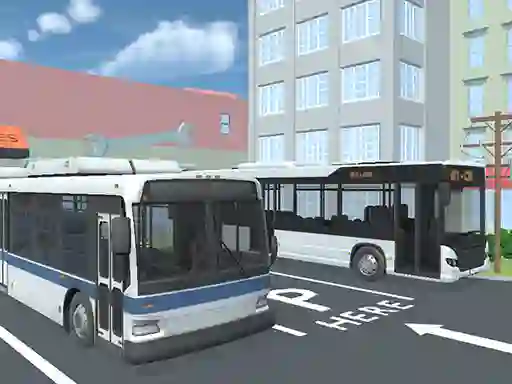 Gêm City Bus Parking Challenge Simulator 3D ar-lein