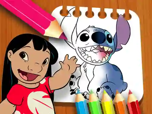 Gêm Lilo and Stitch Coloring Book ar-lein