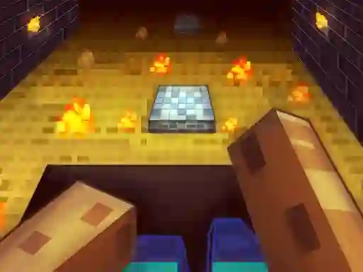 Gêm Parkour in the cave 3D ar-lein