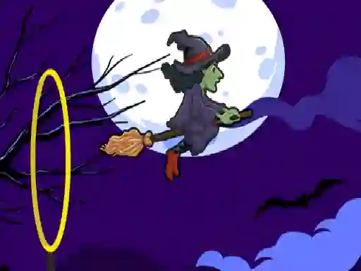Gêm Flying witch halloween ar-lein