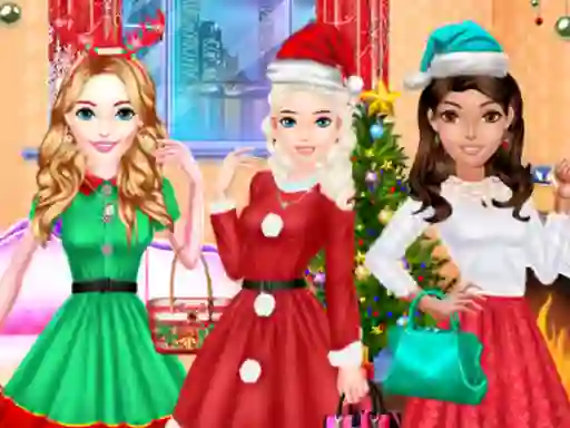 Gêm Fashion Girls Christmas Party ar-lein