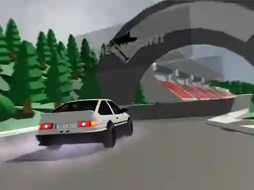 Gêm Low poly car racing ar-lein
