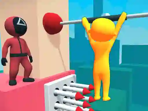 Gêm Squid Game Fall Guy ar-lein