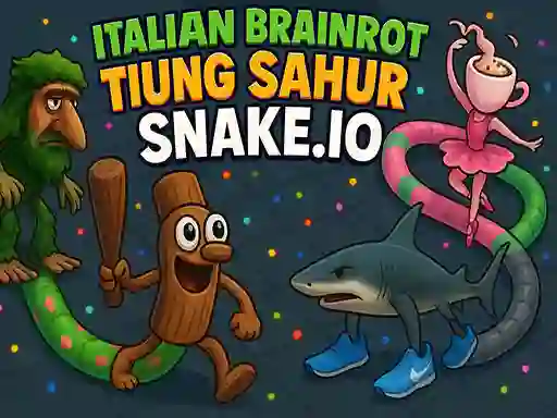Gêm Italian Brainrot Tung Sahur Snake.io ar-lein