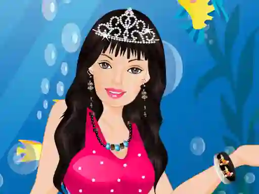 Gêm Barbie Mermaid Dressup ar-lein