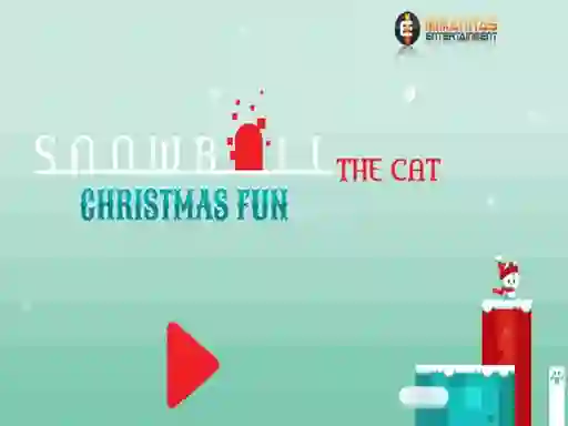 Gêm Snowball The Cat Christmas Fun ar-lein
