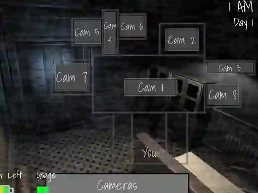 Gêm Five Nights at Horror Games ar-lein
