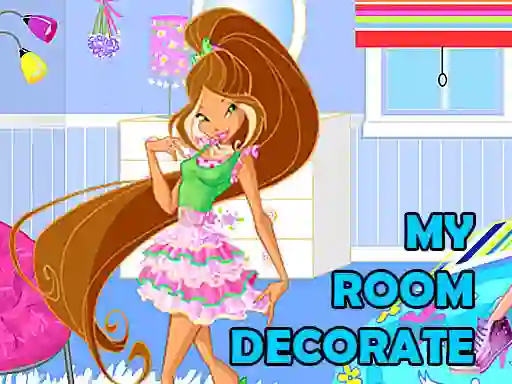 Gêm Winx Room Decorate ar-lein