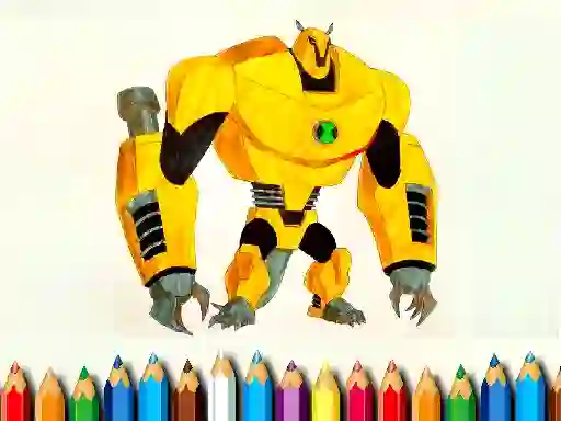 Gêm Ben10 Monsters Coloring book ar-lein