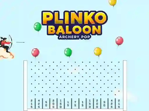 Gêm Plinko Ballon Archery Pop ar-lein
