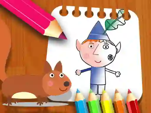 Gêm Ben Hollys Coloring Book ar-lein