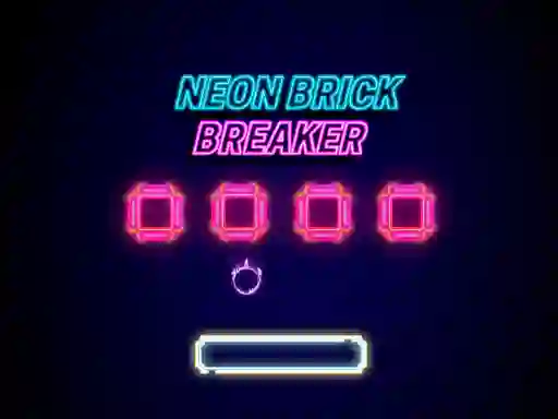 Gêm Neon Brick Breaker ar-lein