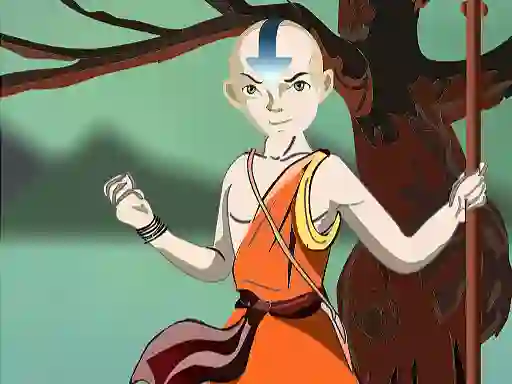 Gêm Avatar Aang DressUp ar-lein