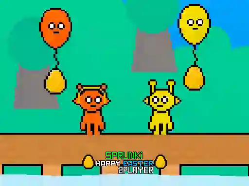 Gêm Sprunki Happy Easter 2Player ar-lein
