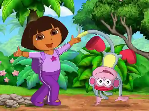 Gêm Find 7 Differences Dora ar-lein