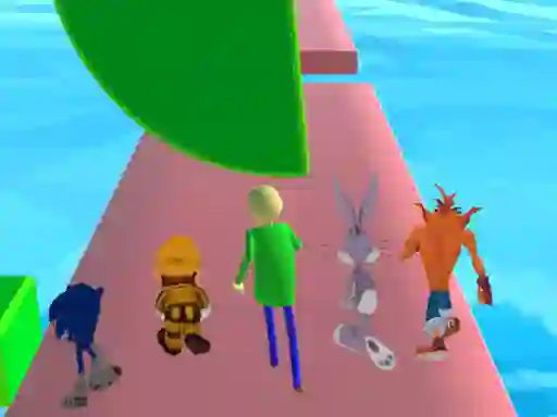 Gêm Fun Race 3D baldi's basics ar-lein