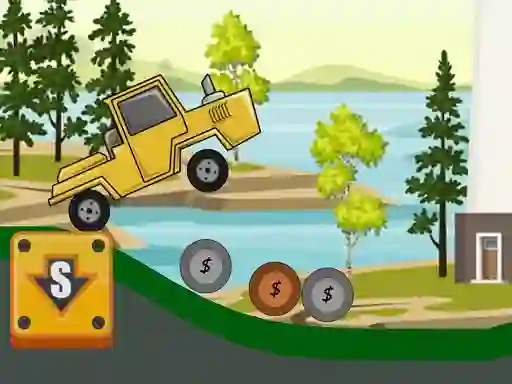 Gêm Hill Climb Tractor 2D ar-lein