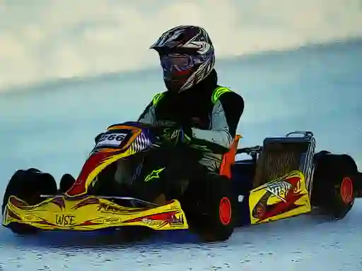 Gêm Kart Racing Jigsaw ar-lein