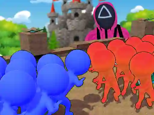 Gêm Squid Game Crowd Pusher ar-lein