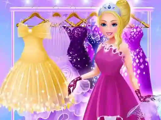 Gêm Cinderella Dress Up Girls ar-lein