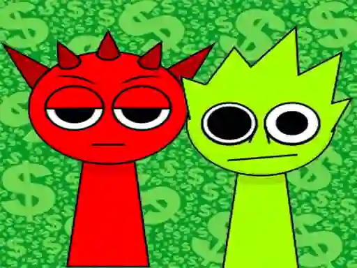 Gêm Sprunki Money Stack Incredibox ar-lein