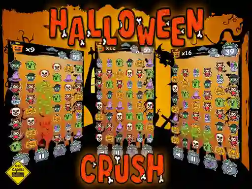 Gêm Halloween Crush ar-lein