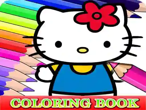 Gêm Coloring Book for Hello Kitty ar-lein