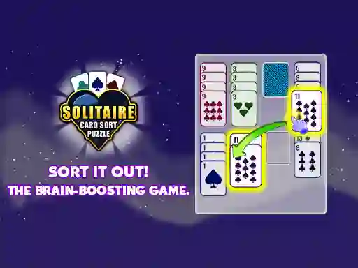 Gêm Solitaire Card Sort Puzzle ar-lein