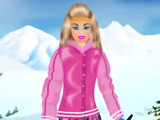 Gêm Barbie Snowboard Dress ar-lein