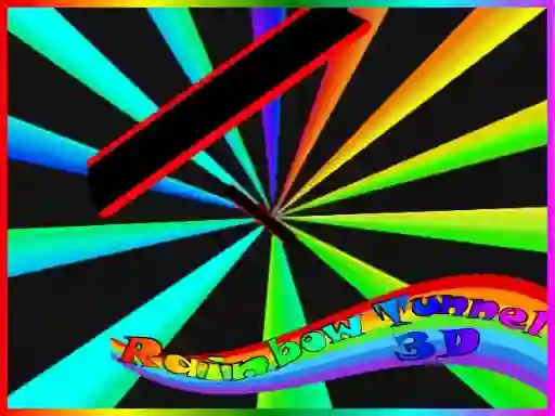 Gêm Rainbow Tunnel 3D ar-lein