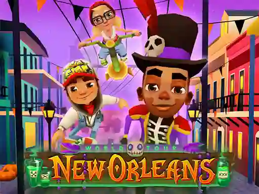 Gêm Subway Surfers New Orleans ar-lein