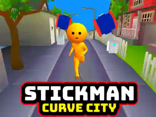 Gêm Stickman Curve City ar-lein